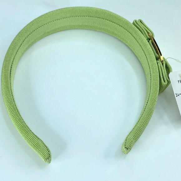 Salvatore Ferragamo Smith Green Vara Bow Headband New GS577 main image 6